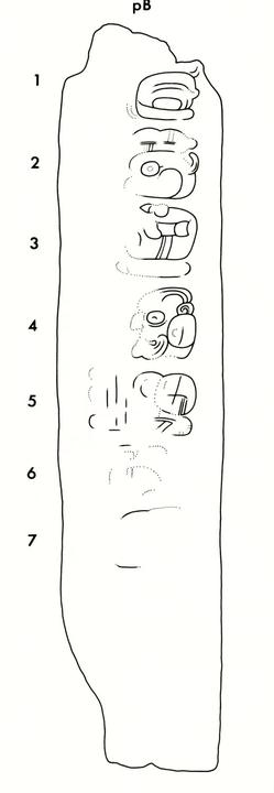Drawing of Naranjo, Stela 15, right, 2004.15.6.2.28