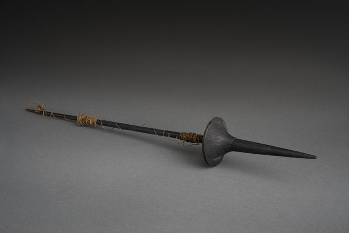 wood spindle.