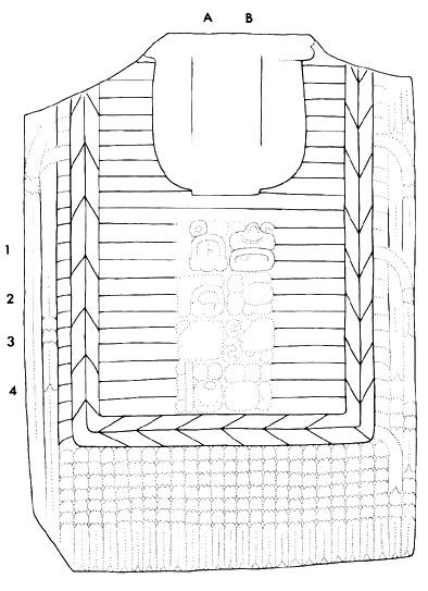 Drawing of Tonina, Monument 31, front, 2004.15.6.15.11