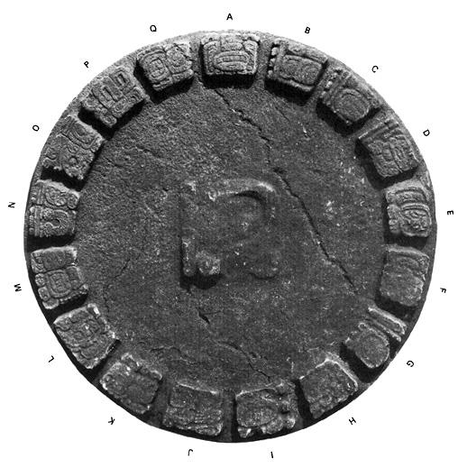 Photo of Tonina, Monument 110, disc, A-Q, 2004.15.5.16.9