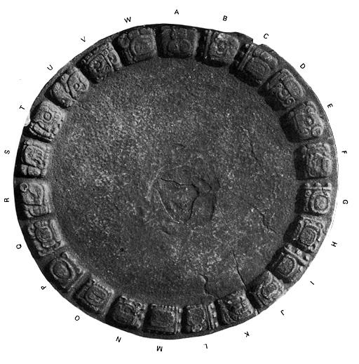Photo of Tonina, Monument 111, disc, A-W, 2004.15.5.16.10