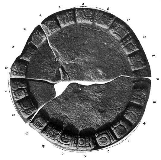 Photo of Tonina, Monument 113, disc, A-U, 2004.15.5.16.11