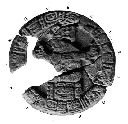 Photo of Tonina, Monument 114, disc, A-N, 2004.15.5.16.12