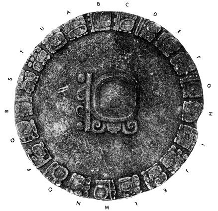 Photo of Tonina, Monument 139, disc, A-U, 2004.15.5.16.45
