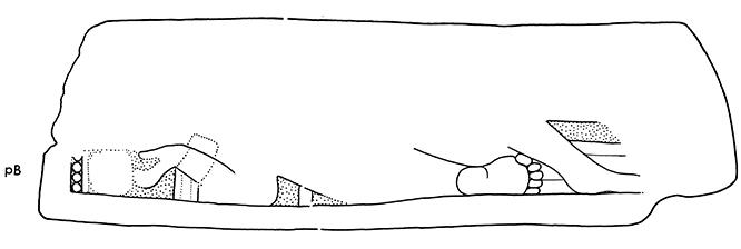 Drawing of Tonina Monument 143 pB