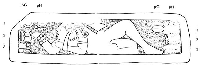 Drawing of Tonina Monument 143 pEH