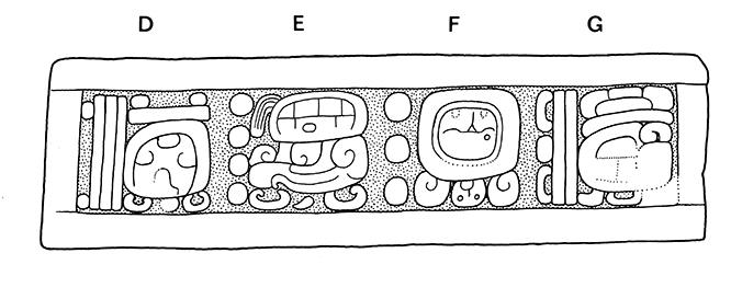 Drawing of Tonina Monument 145 pDG