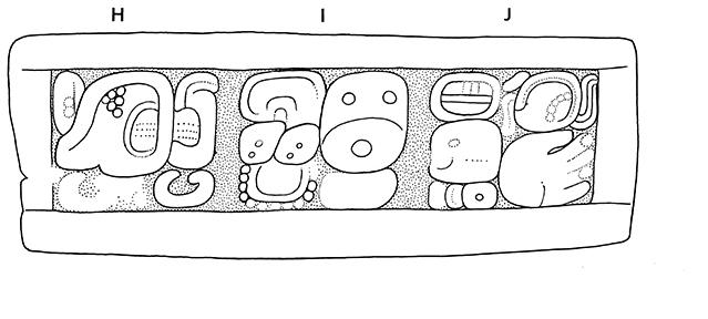 Drawing of Tonina Monument 145 pHJ