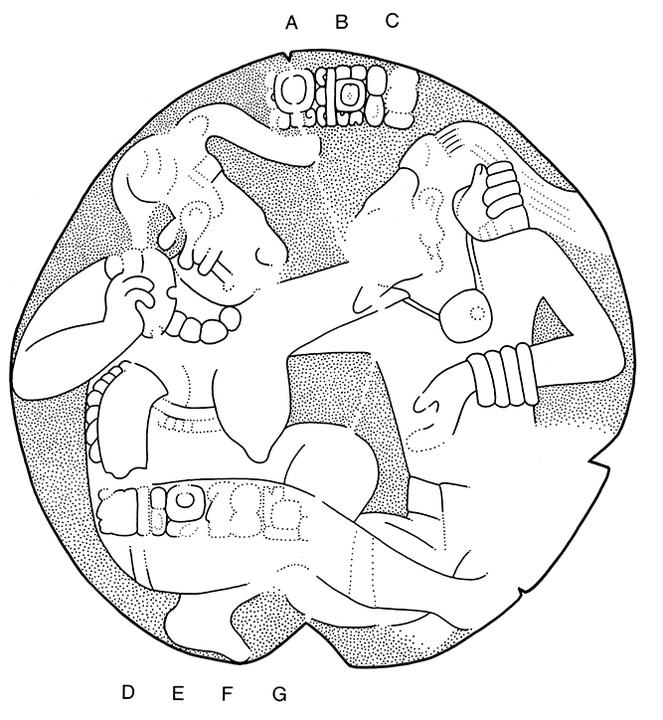 Drawing of Tonina Monument 148