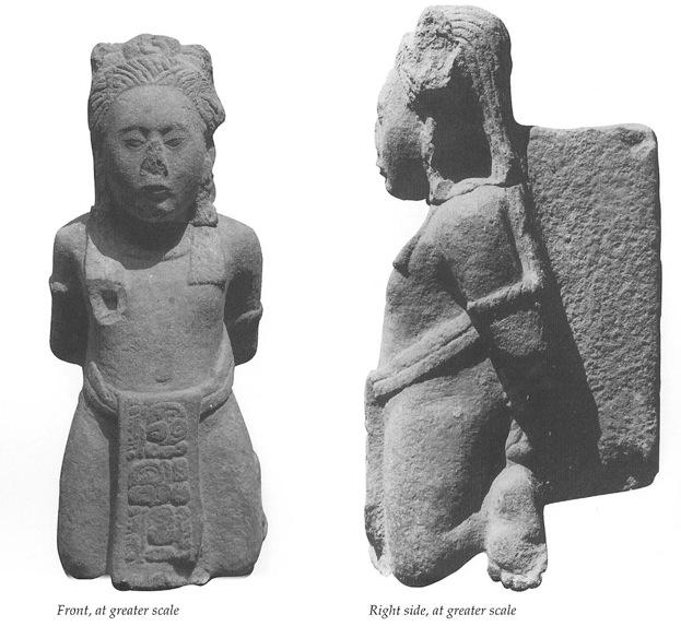 Photo of Tonina, Monument 151, front and right side