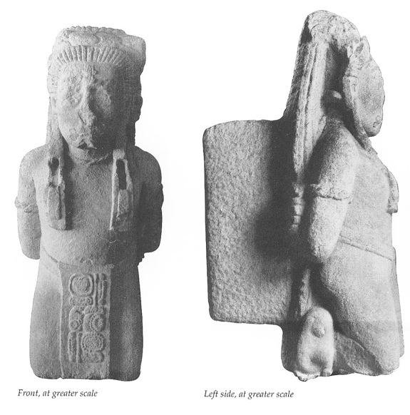 Photo of Tonina, Monument 152, front and left side