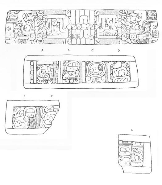 Drawing of Tonina Monument 156