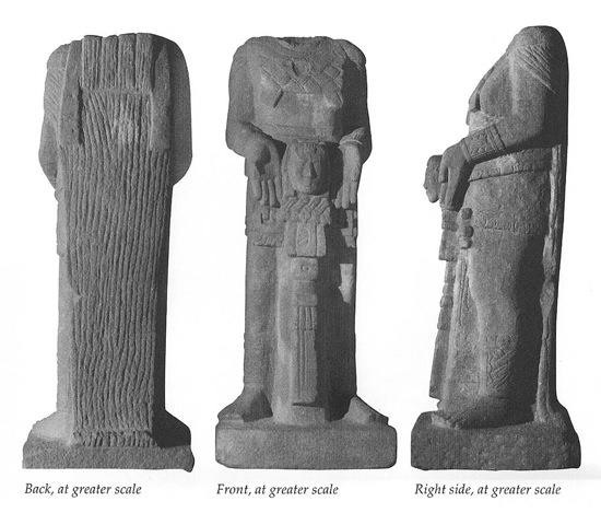 Photo of Tonina, Monument 163, back, front, right side