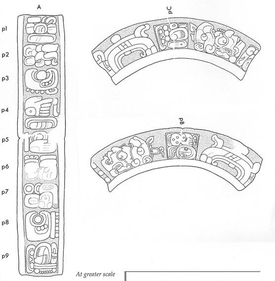 Drawing of Tonina Monument 167