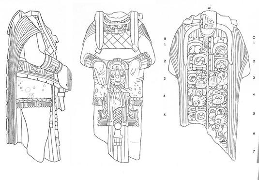 Drawing of Tonina Monument 169