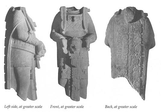 Photo of Tonina, Monument 169, left, front, back