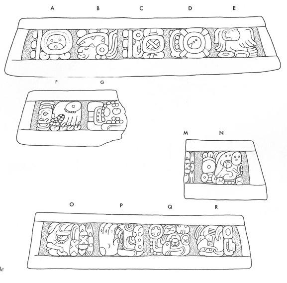 Drawing of Tonina Monument 174