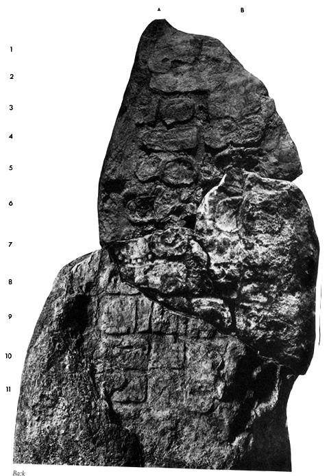 Photo of Uaxactun, Stela 19, back, 2004.15.5.13.54