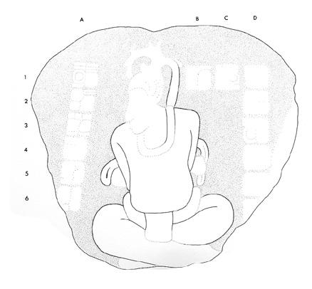 Drawing of Ucanal, Altar 1, upper surface, 2004.15.6.4.11