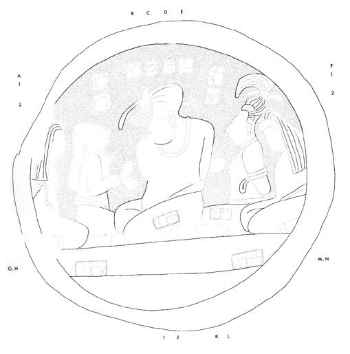 Drawing of Ucanal, Altar 3, 2004.15.6.4.12