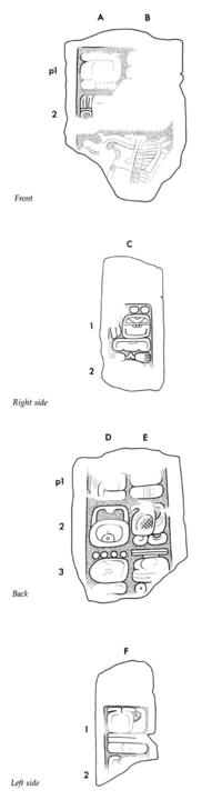 Drawing of Uxmal, Stela 9, 2004.15.15.1.303