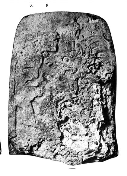 Photo of Xultun, Stela 19, front, 2004.15.5.11.45
