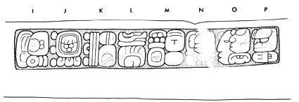 Drawing of Yaxchilan Lintel 59