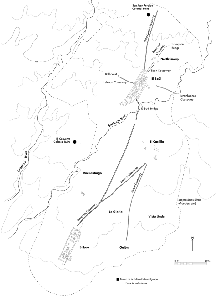 map of Biblao site