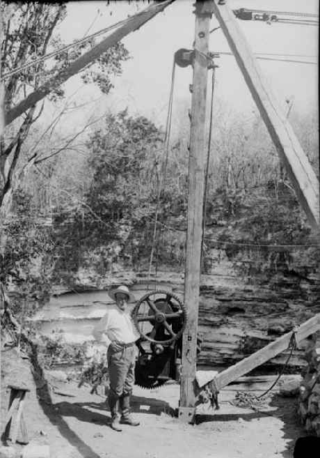 Edward Thompson at Sacred Cenote