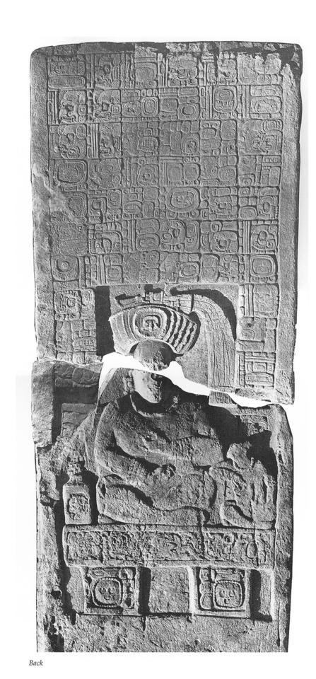 Photo of Piedras Negras, Stela 3, back