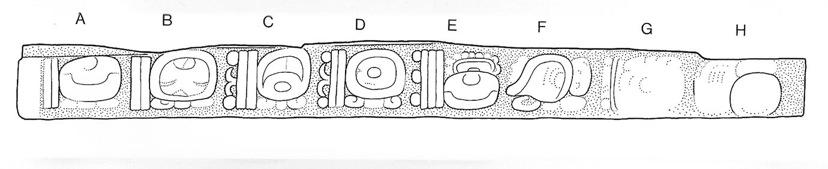 Drawing of Tonina Monument 157