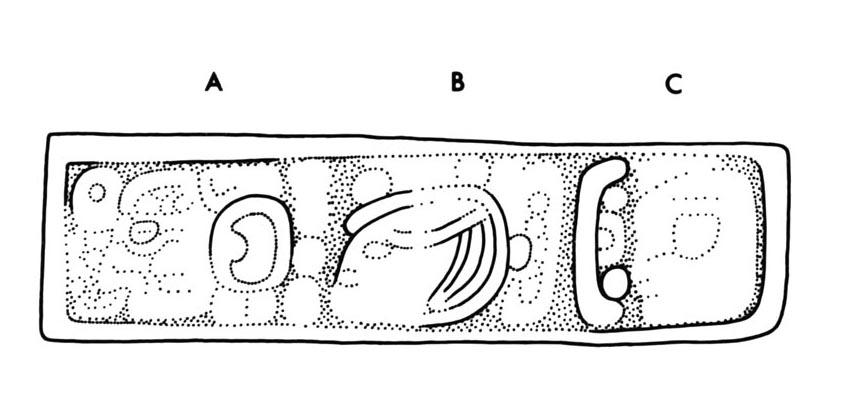 Drawing of Xcalumkin, Panel 1, 2004.15.15.1.366
