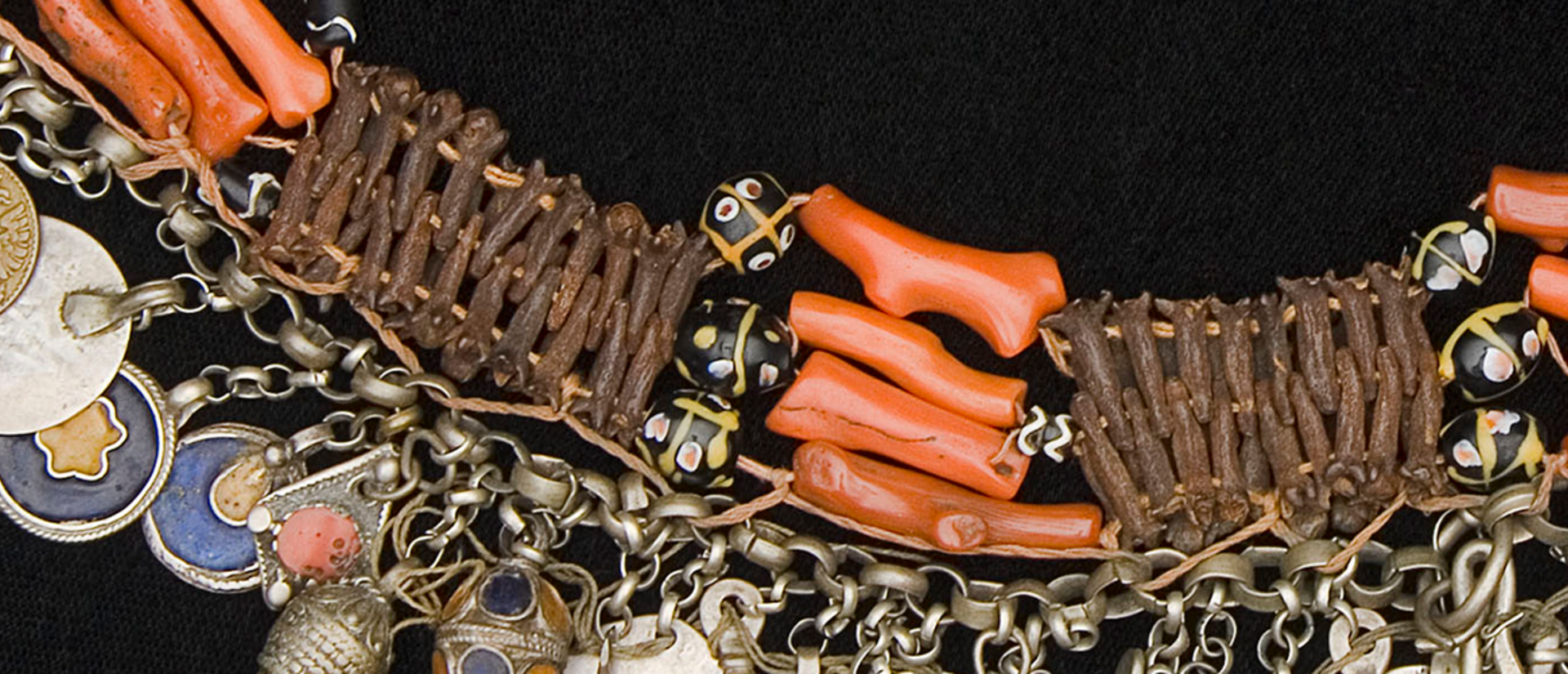 detail of clove necklace.