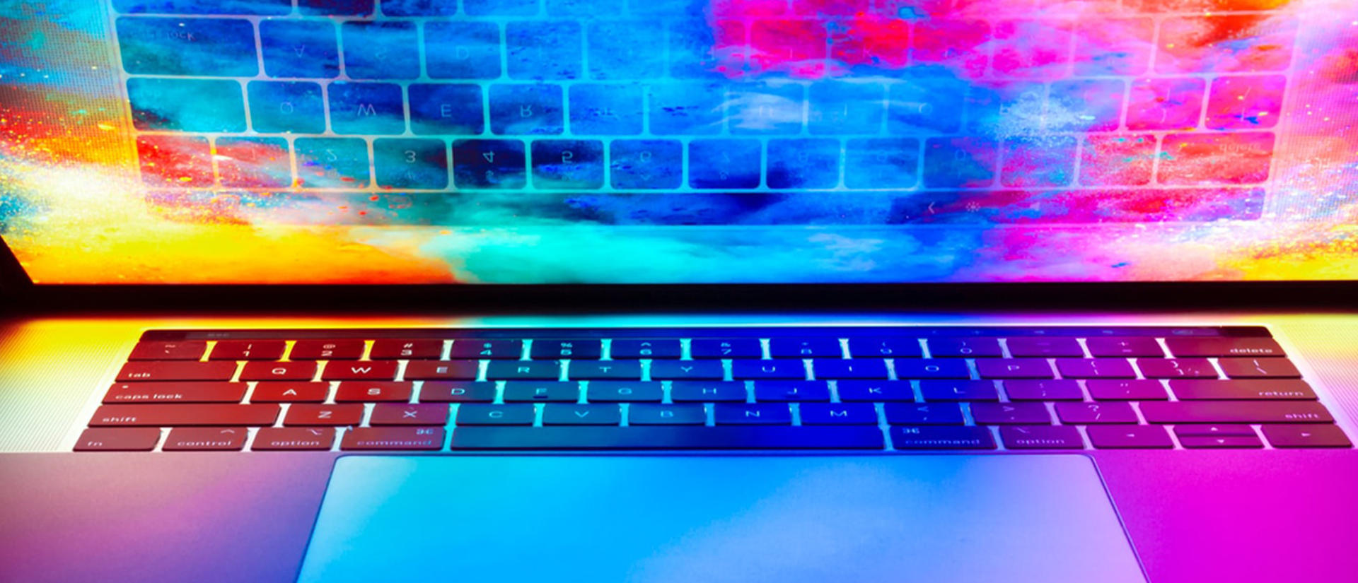laptop glowing