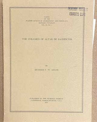 cover of The ceramics of Altar de Sacrificios