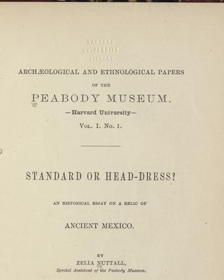 cover page of Standard or head-dress?