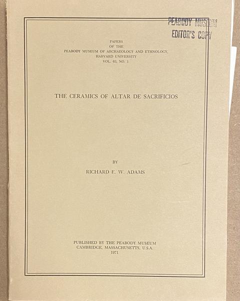 cover of The ceramics of Altar de Sacrificios